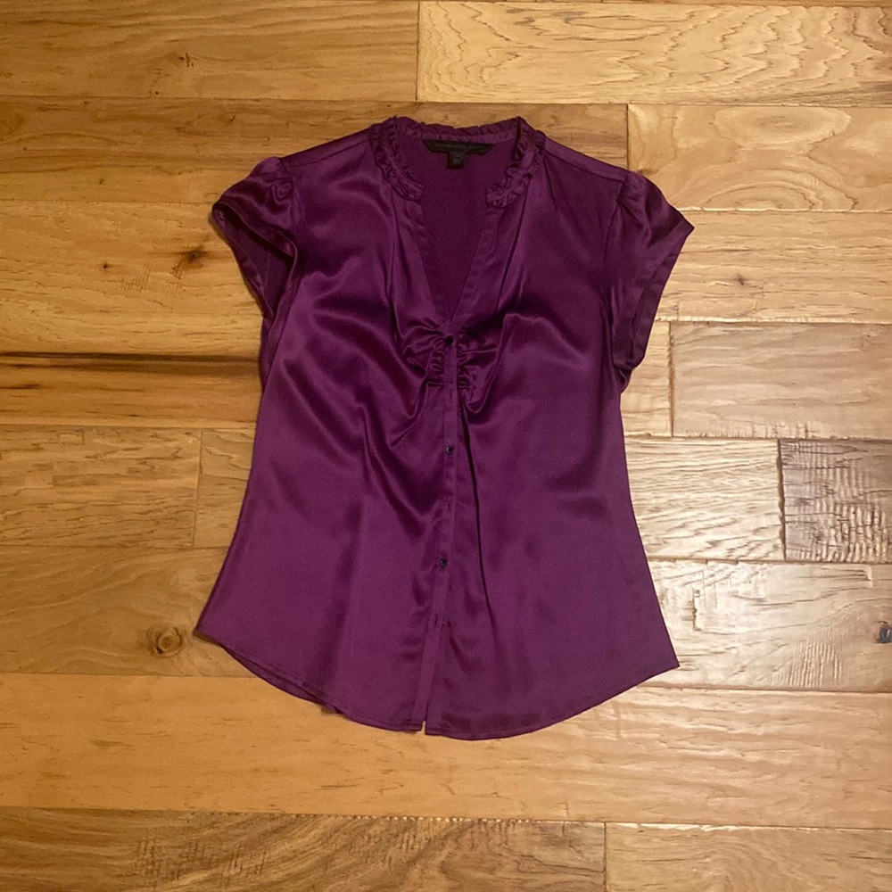 Vibrant purple silk Blouse